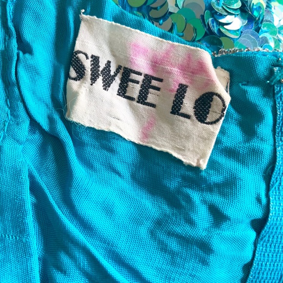VTG 1980’s SWEE LO Wiggle Bombshell Sequins Dress - Picture 8 of 8